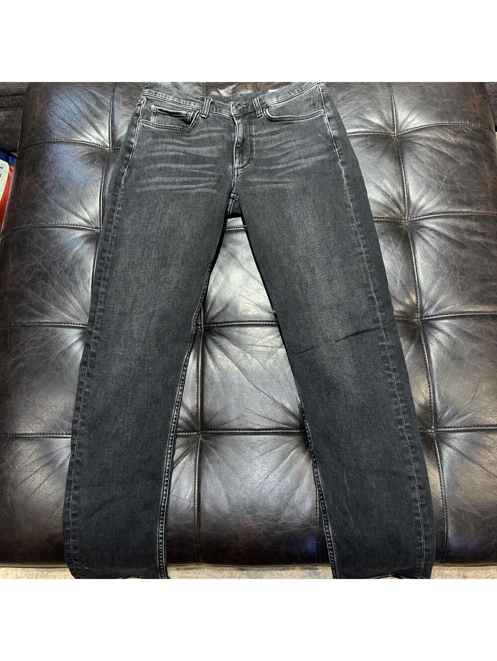 Rag & Bone Fit 2 Slim Jeans Mens 30x32 Black Wash Stretch Denim Pants